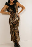 Farren Twofer Leopard Print Dress FINAL SALE