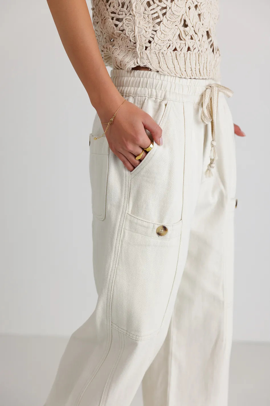 Robyn Pants in Ivory FINAL SALE