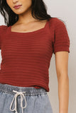Lewis Knit Sweater in Marsala FINAL SALE
