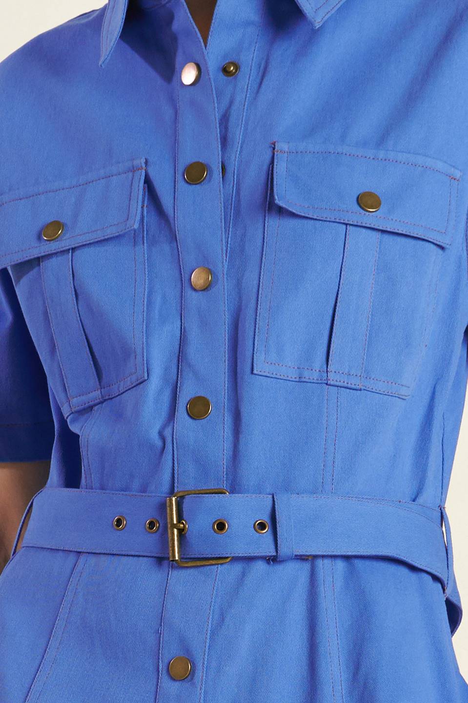 THE ESSENTIAL SHIRT DRESS BLUE