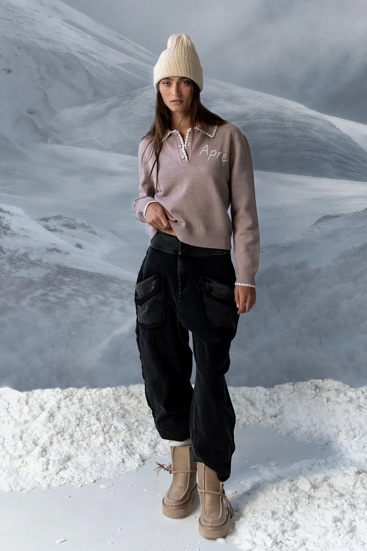 Apres Knit Sweater in Oatmeal FINAL SALE
