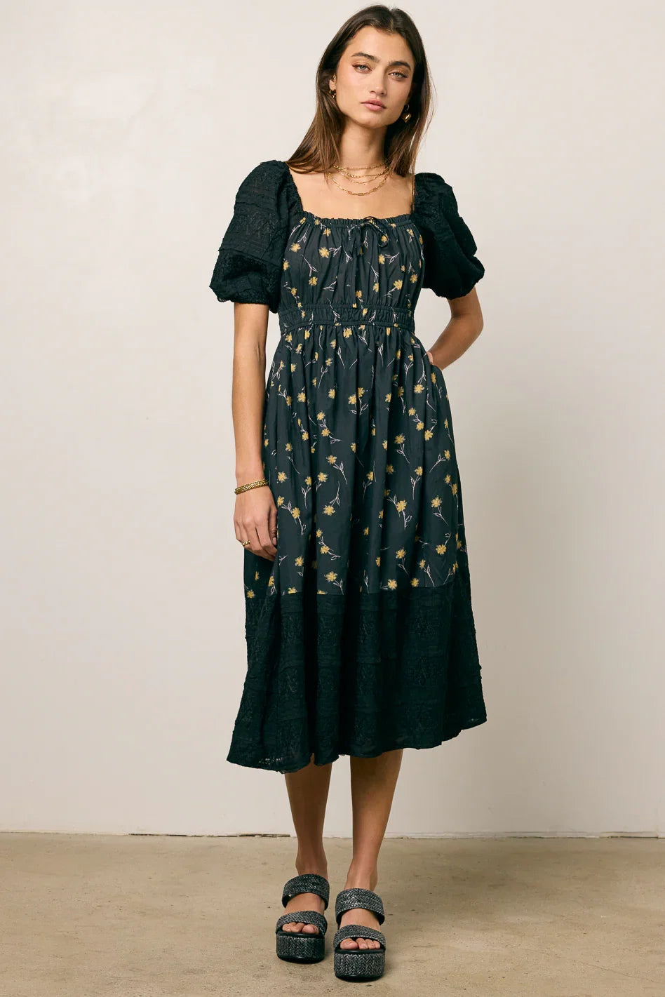 Rebekah Floral Midi Dress FINAL SALE