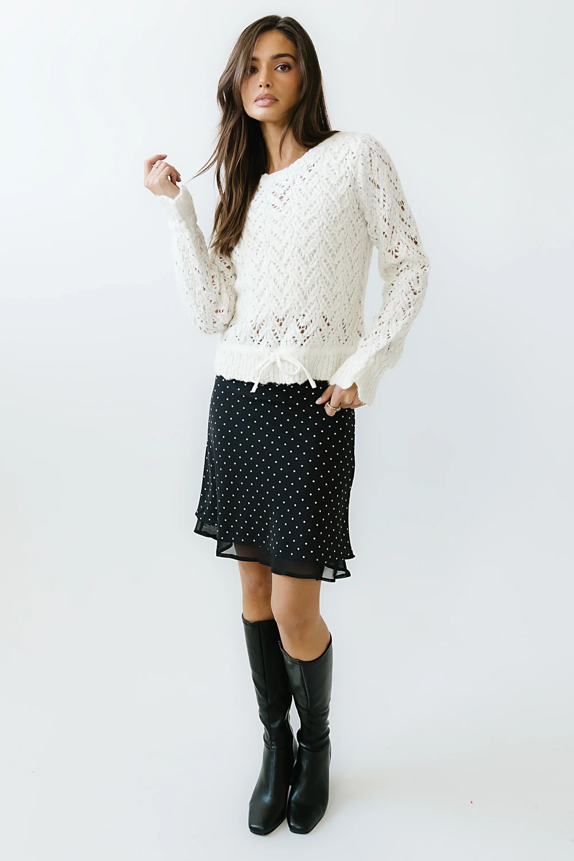 Joseph Knit Sweater in Ivory