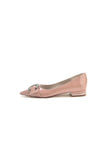 Pointed Toe Flats with Diamond Accented Metal Buckle U18447 2