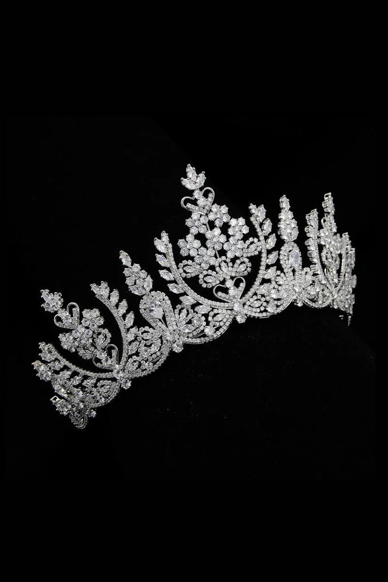 Silver Crystal Princess Crown