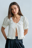 Jessie Polka Dot Blouse in Cream