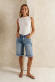 Reese Frayed Bermuda Shorts FINAL SALE
