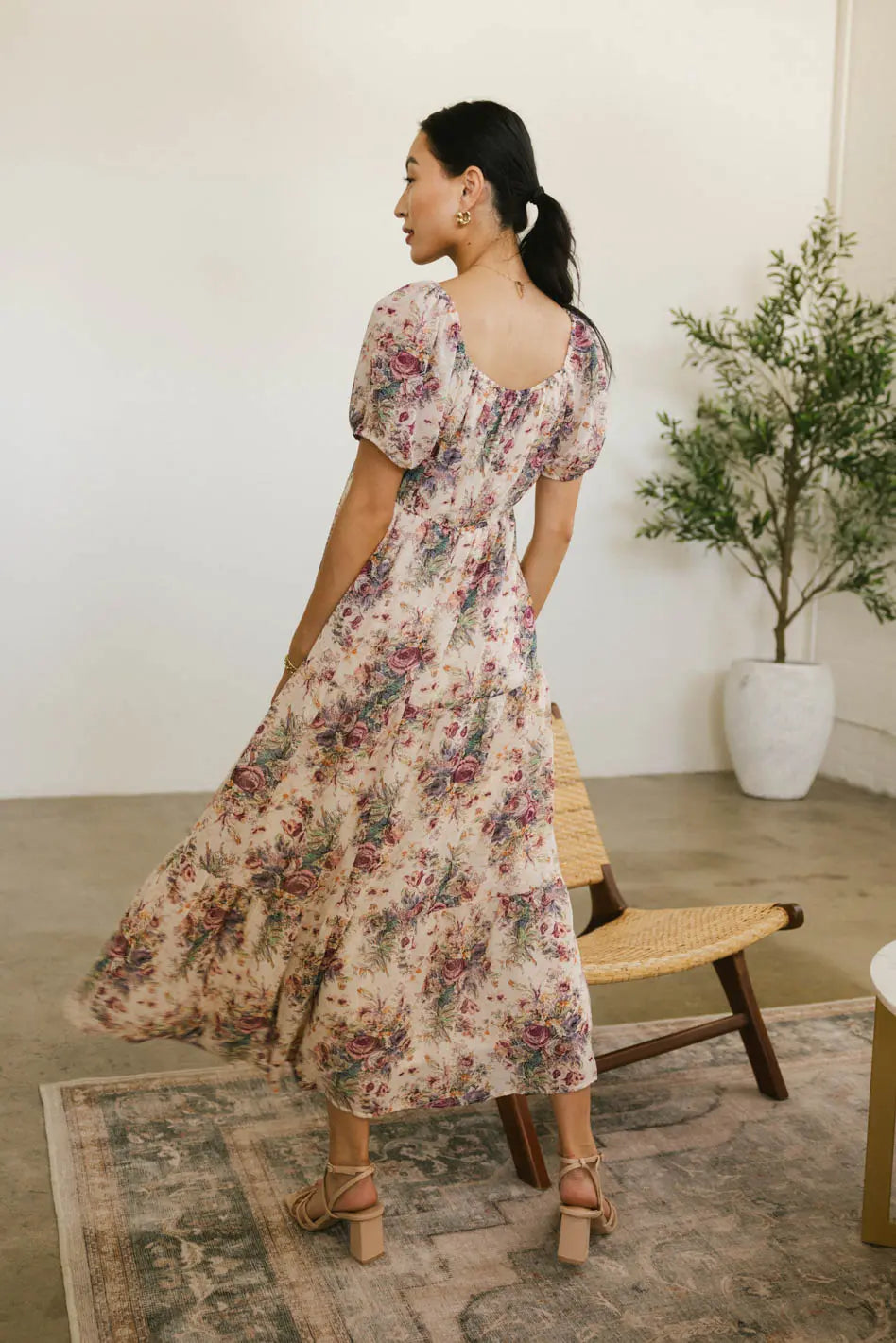 Keiko Floral Midi Dress FINAL SALE