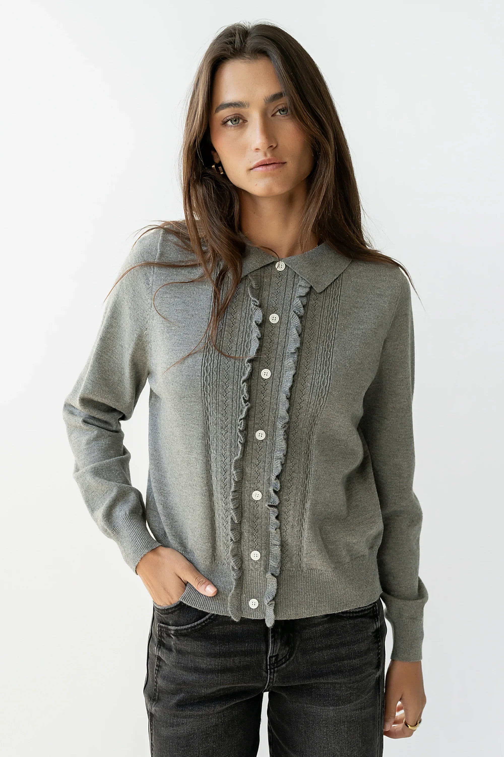 Isla Collared Sweater FINAL SALE
