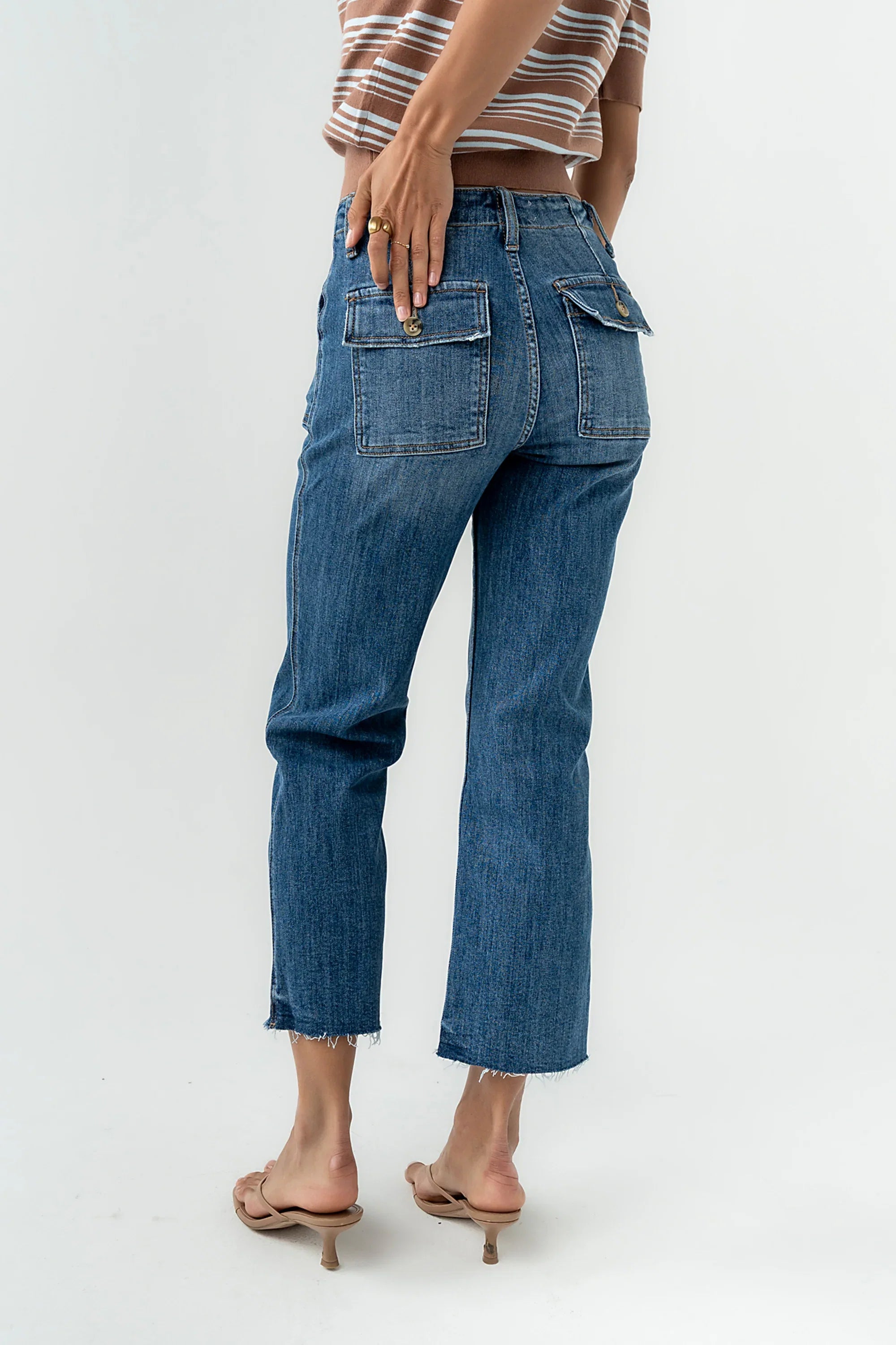 Eileen Cropped Straight Leg Jeans
