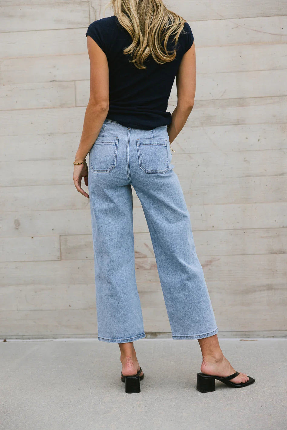 Amiri Wide Leg Jeans in Light Wash FINAL SALE