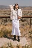 Gabby Fleece Zip Up in Cream FINAL SALE