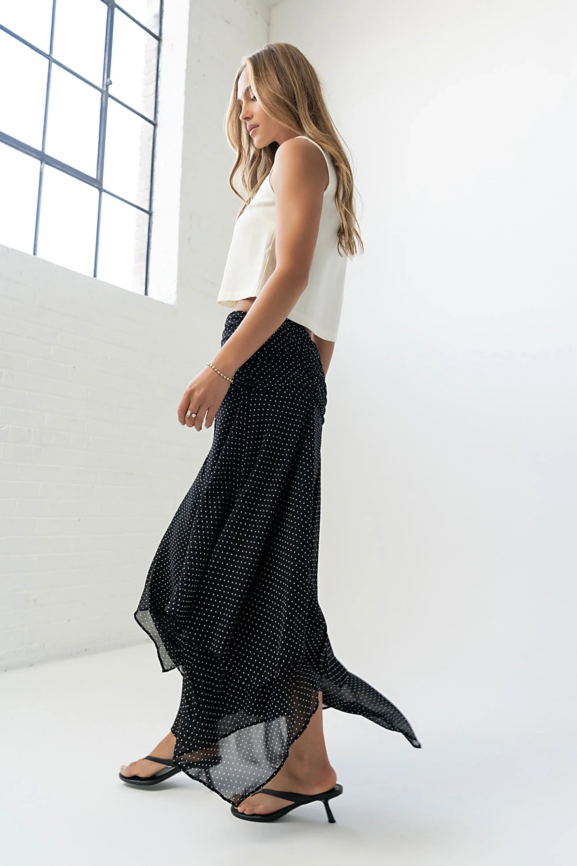 Ainsley Asymmetrical Maxi Skirt