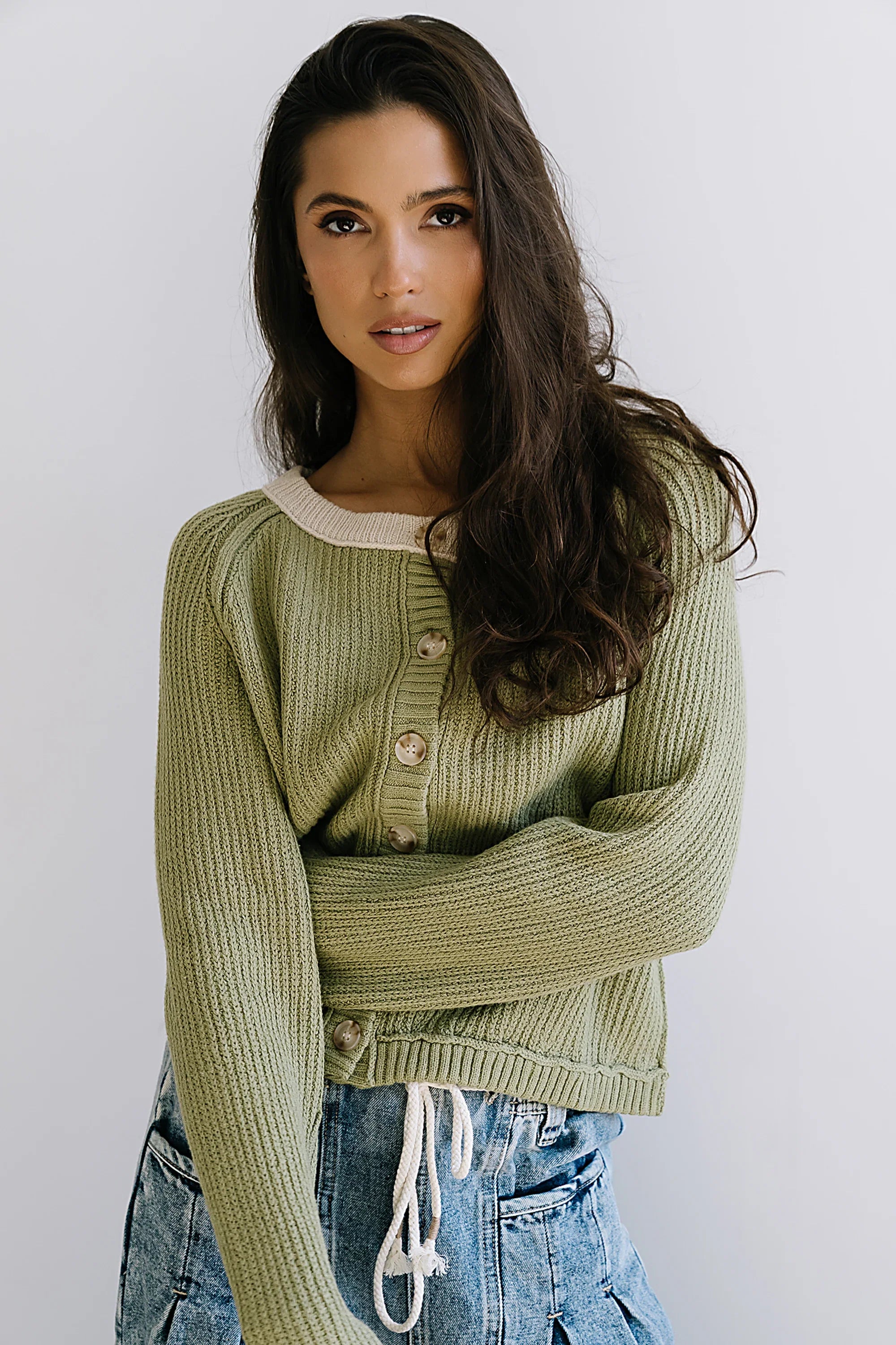 Margaret Contrast Cardigan FINAL SALE
