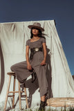 Skylar Jumpsuit in Mocha FINAL SALE