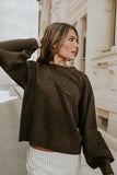 Josey Oversized Sweater in Brown FINAL SALE