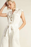 KNOW BETTER WHITE EYELET JUMPSUIT