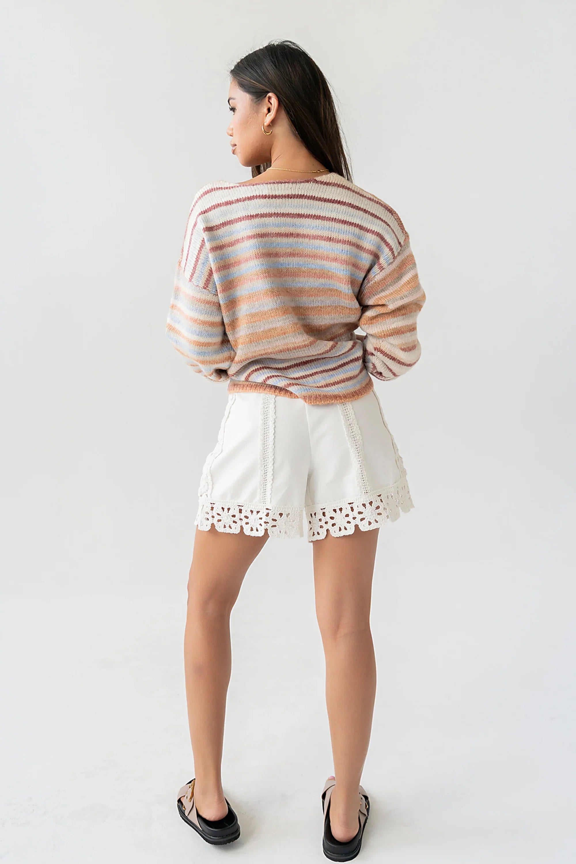 Nicole Striped Knit Sweater