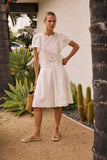 Molly Embroidered Top in White