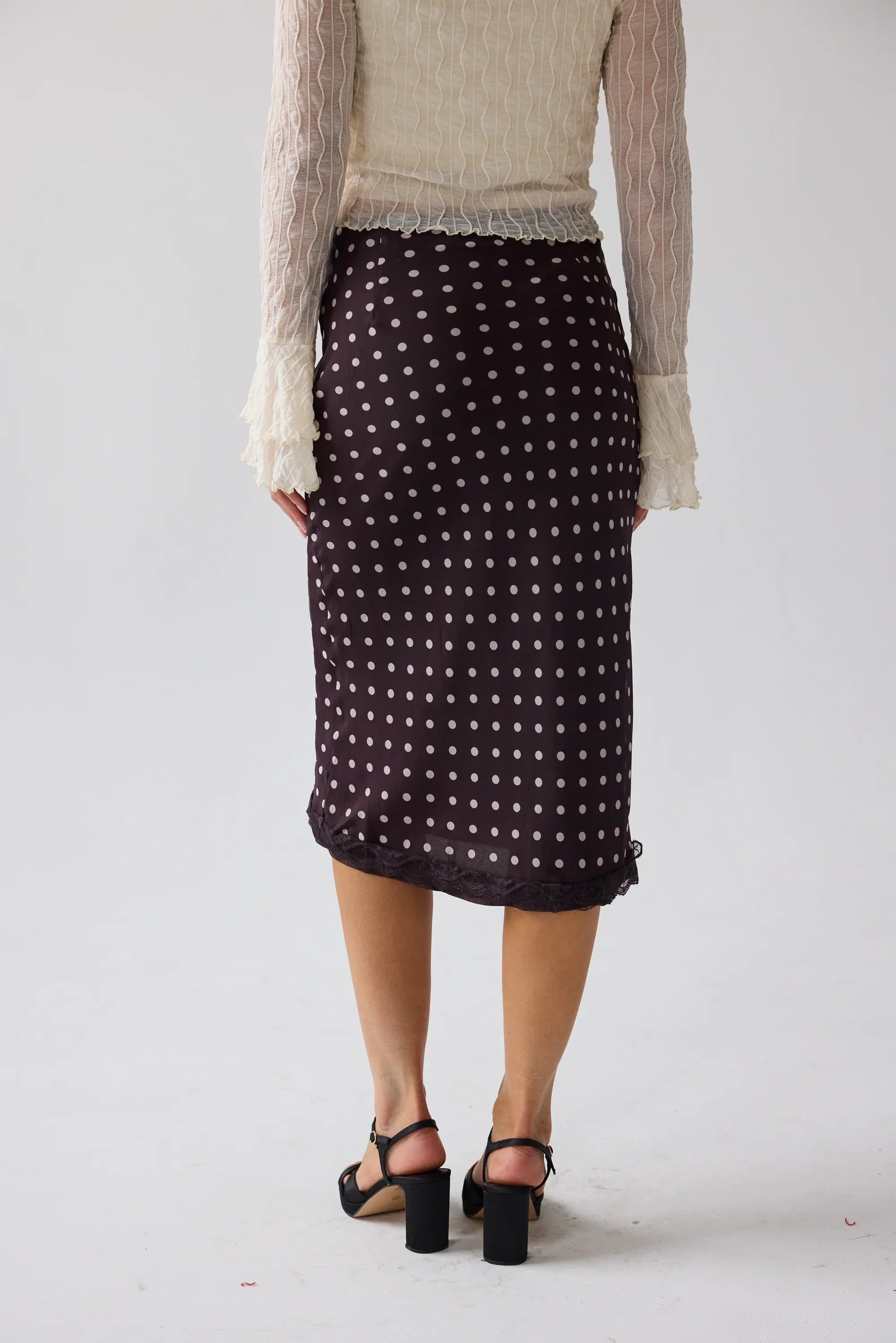 Croft Polka Dot Midi Skirt FINAL SALE
