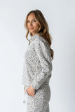 Patricia Collared Sweatshirt in Leopard FINAL SALE