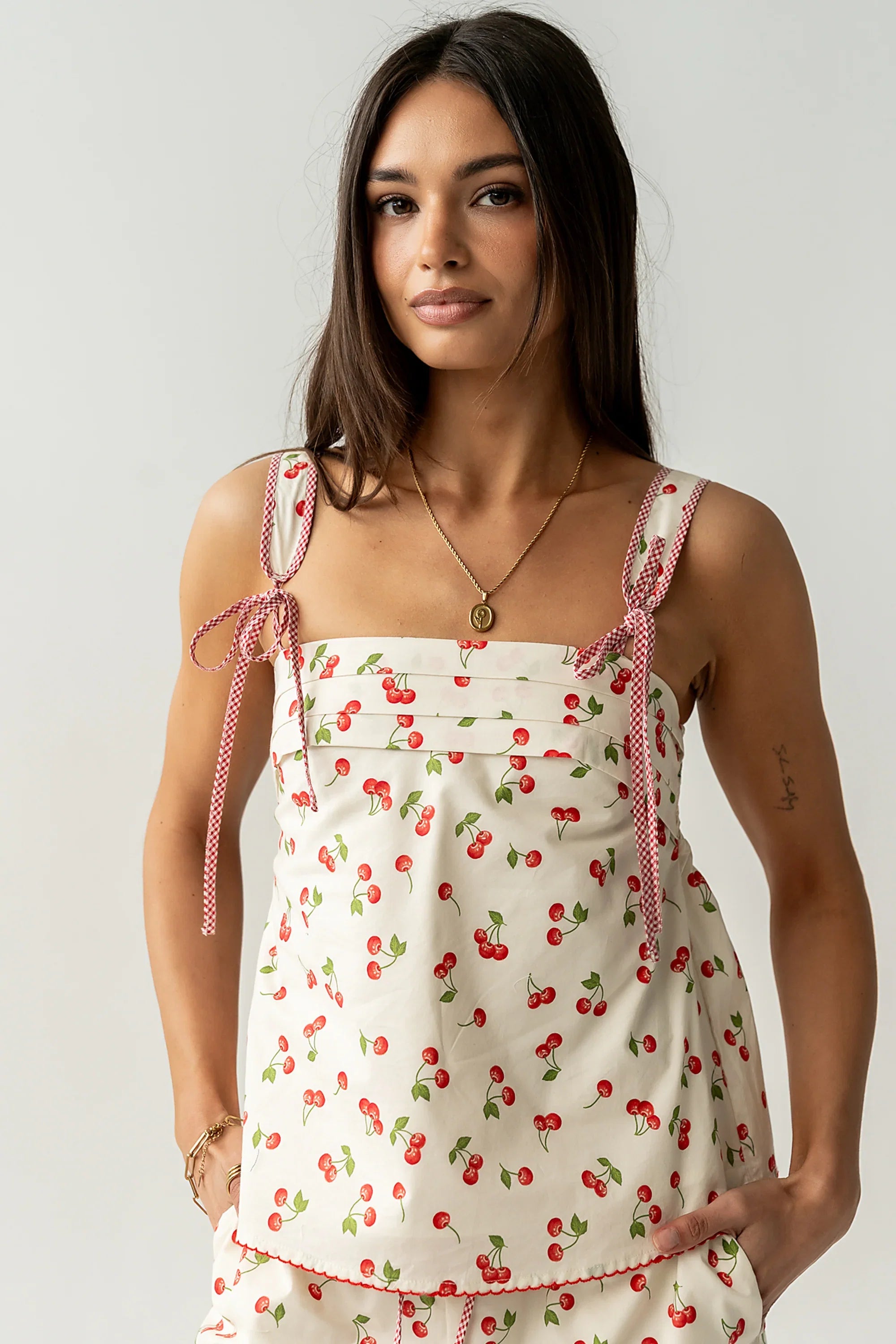 Casey Cherry Tank Top