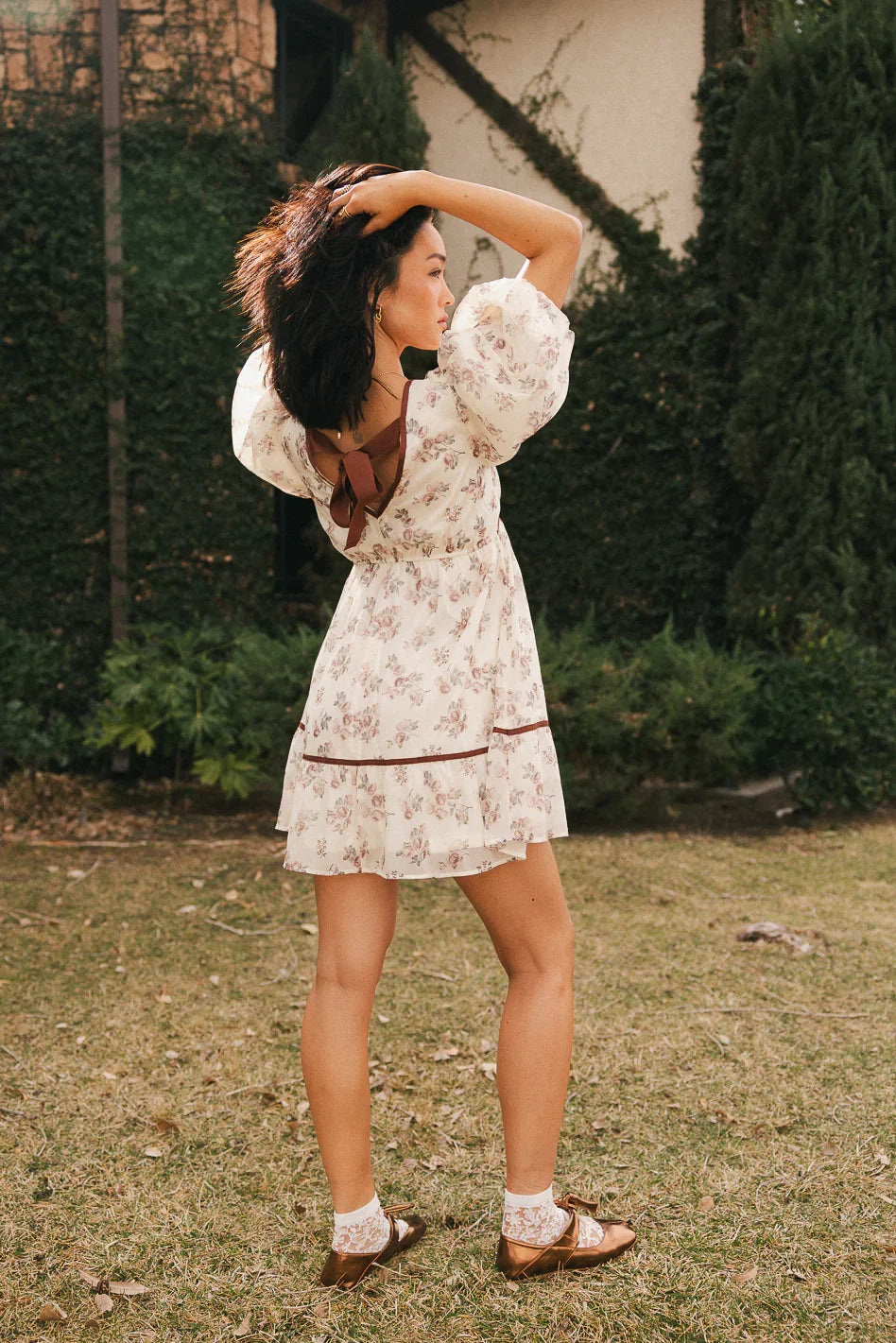 Lincoln Ribbon Trim Mini Dress FINAL SALE