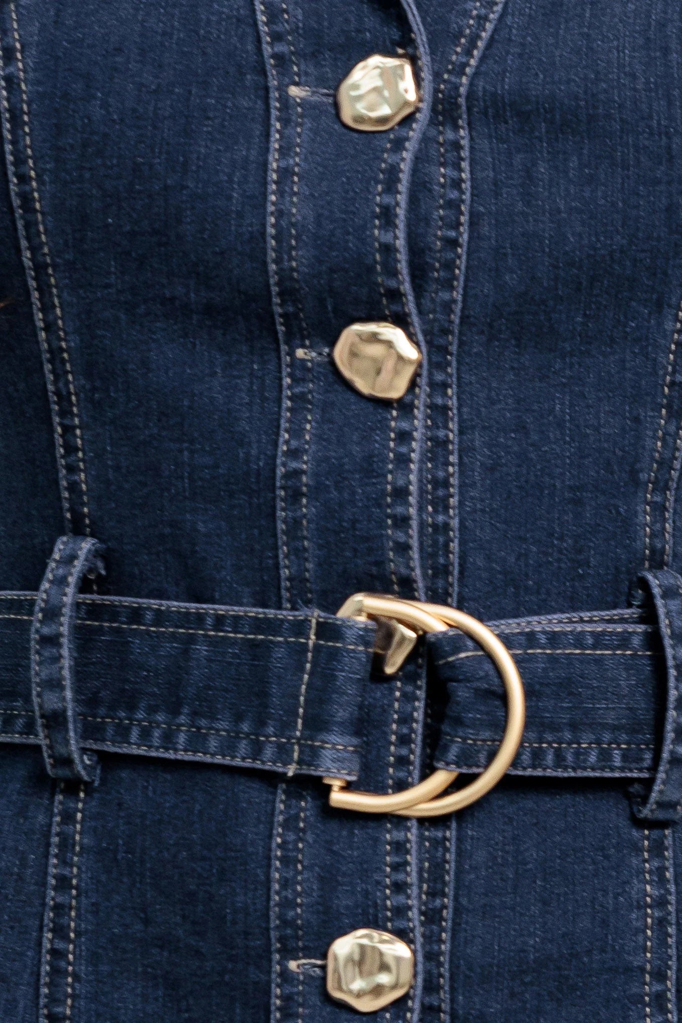 MADE TO FLATTER DENIM MINI DRESS FINAL SALE
