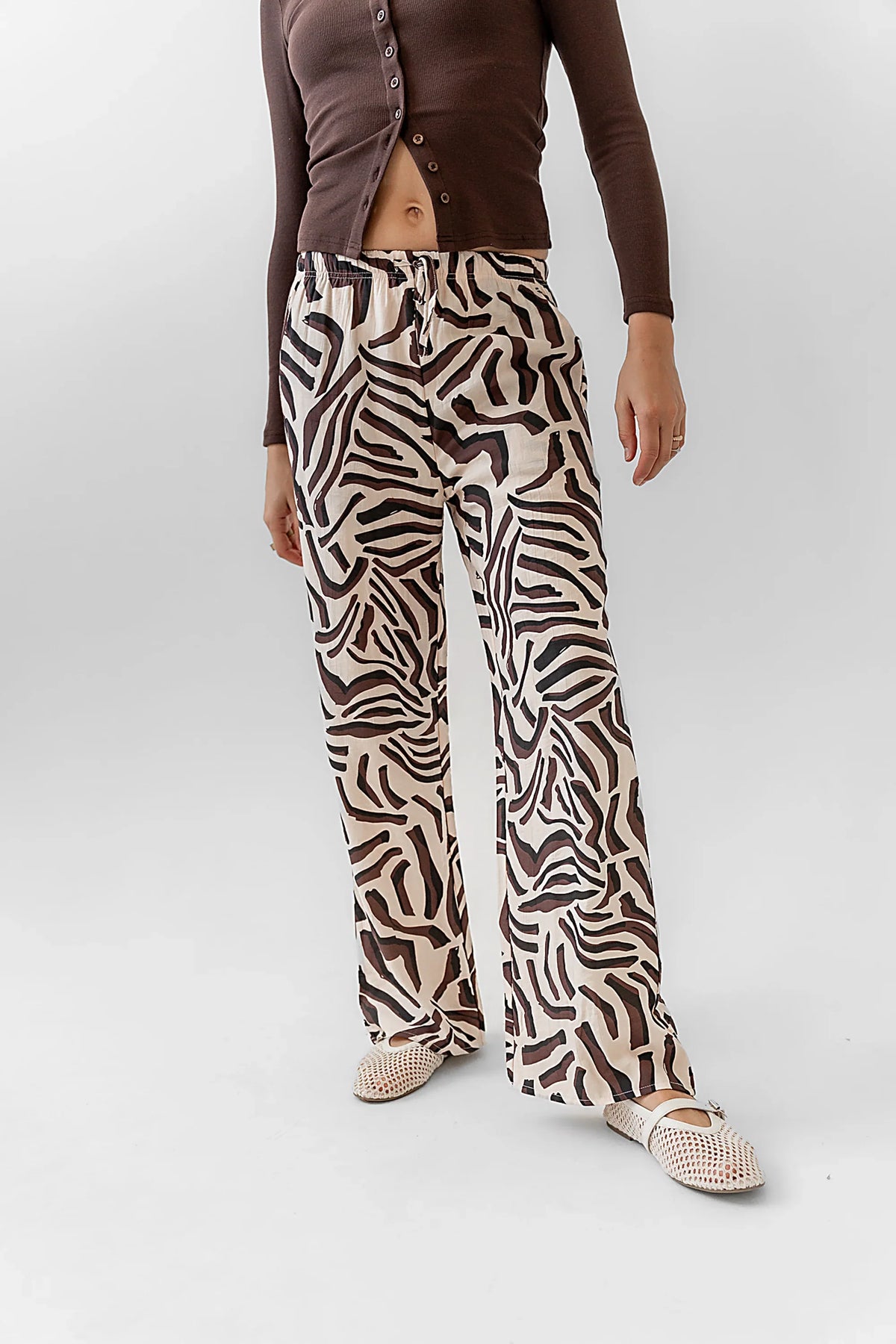 Zion Abstract Wide Leg Pants