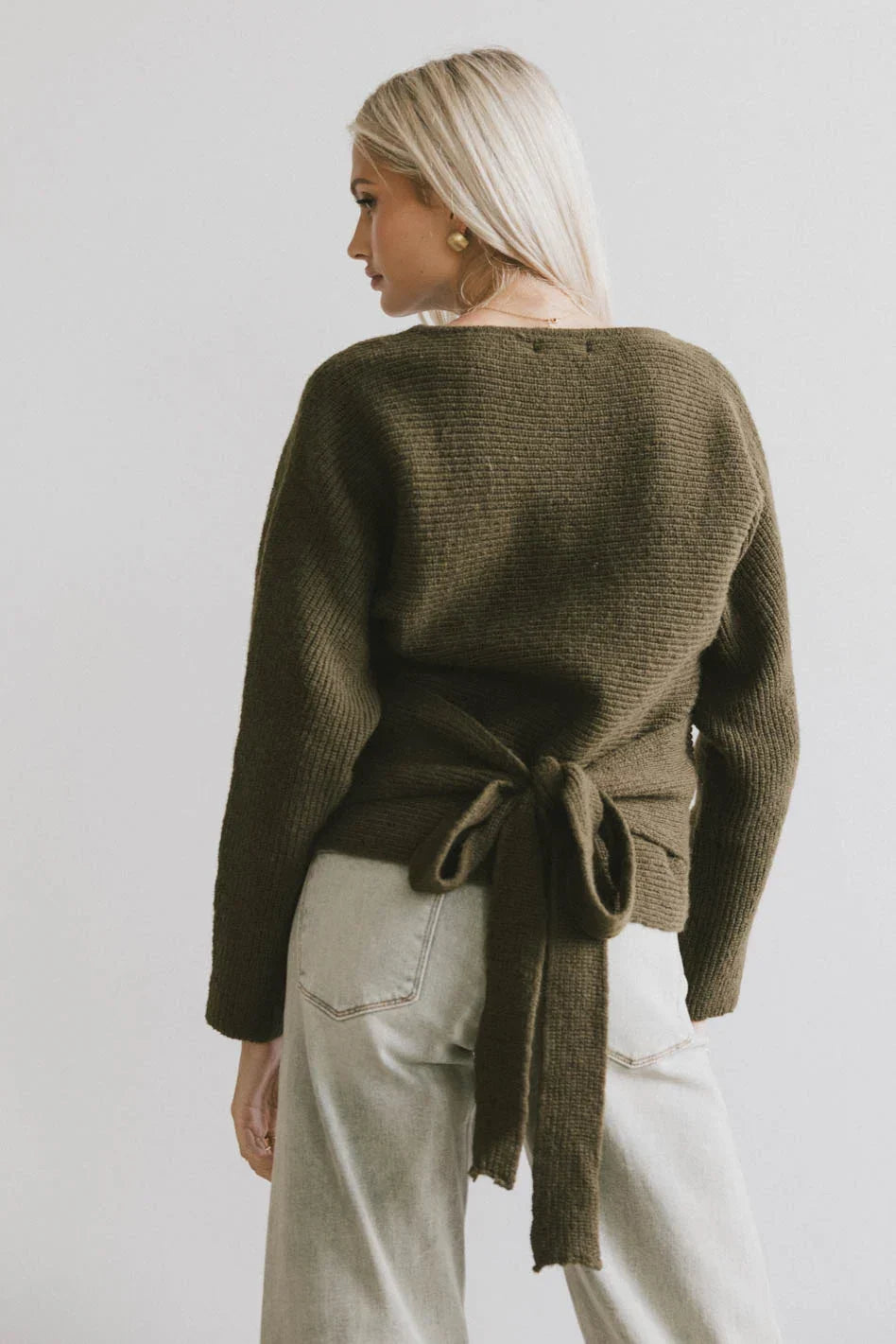 Azura Knit Sweater in Green FINAL SALE