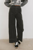 Emmaline Wide Leg Jeans in Black FINAL SALE