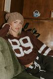 Route Cable Knit Sweater in Red Brown FINAL SALE