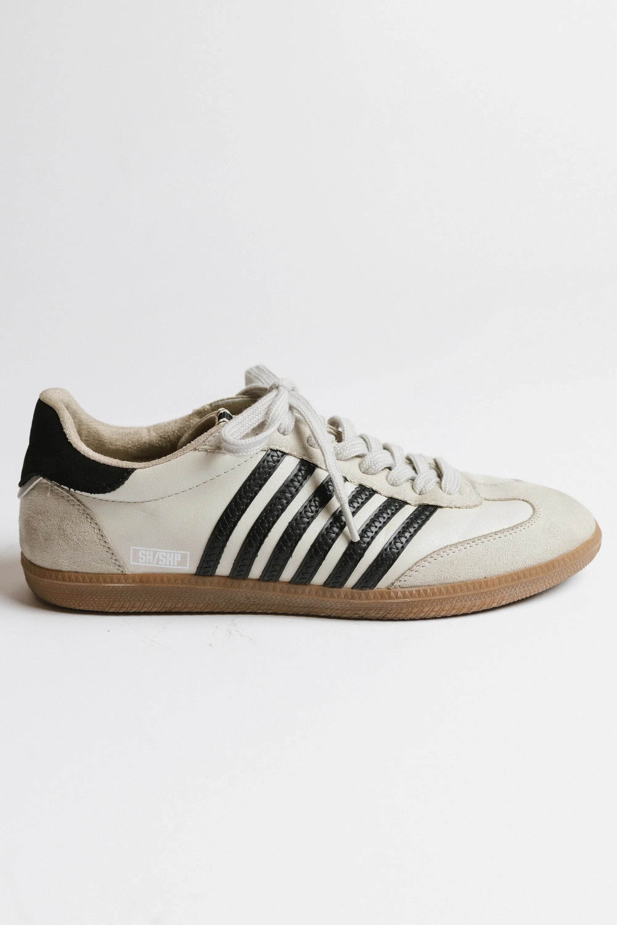 Stevie Striped Sneaker in Black FINAL SALE