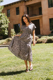 Ayda Leopard Midi Dress FINAL SALE