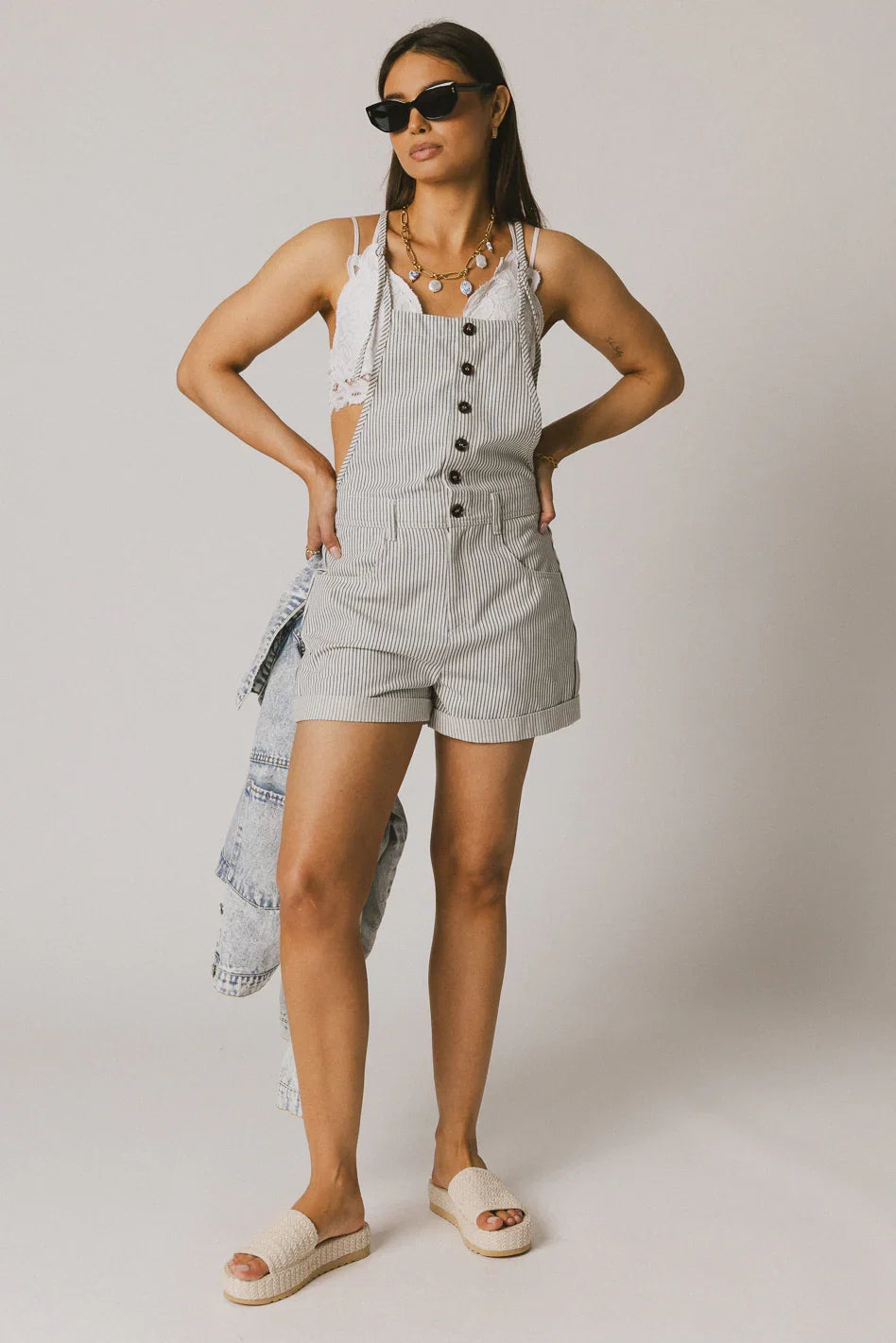 Syd Striped Overalls FINAL SALE