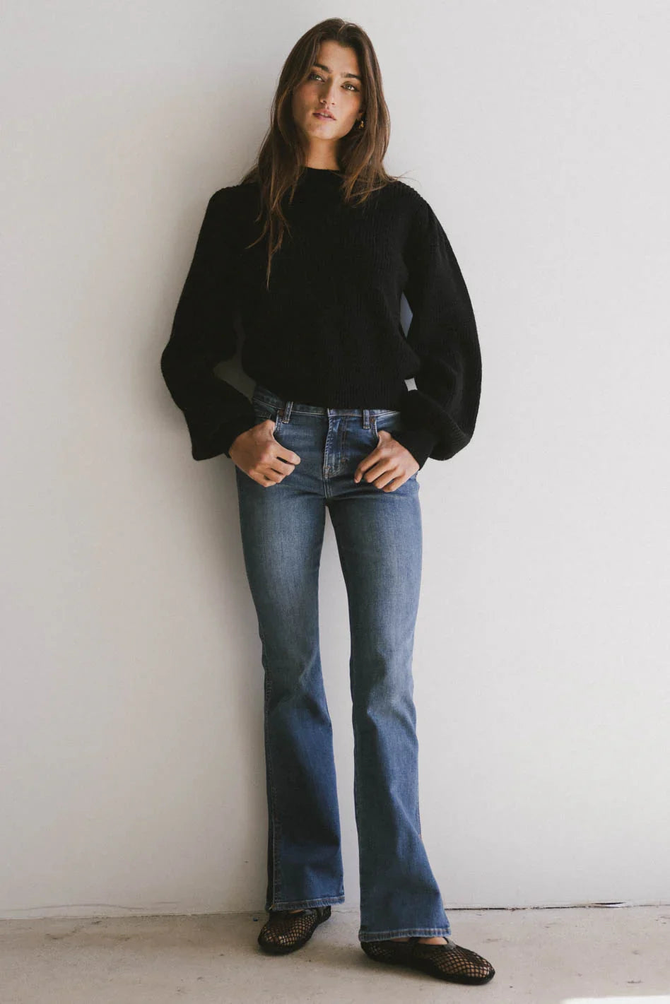 Amber Knit Sweater in Black FINAL SALE