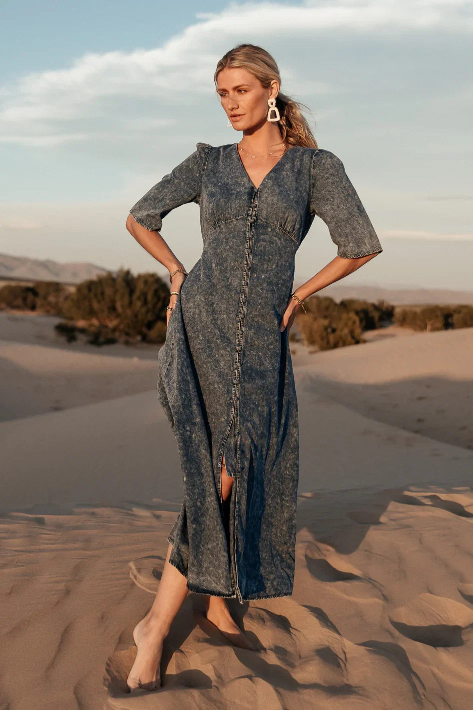 Alayna Button Up Dress FINAL SALE