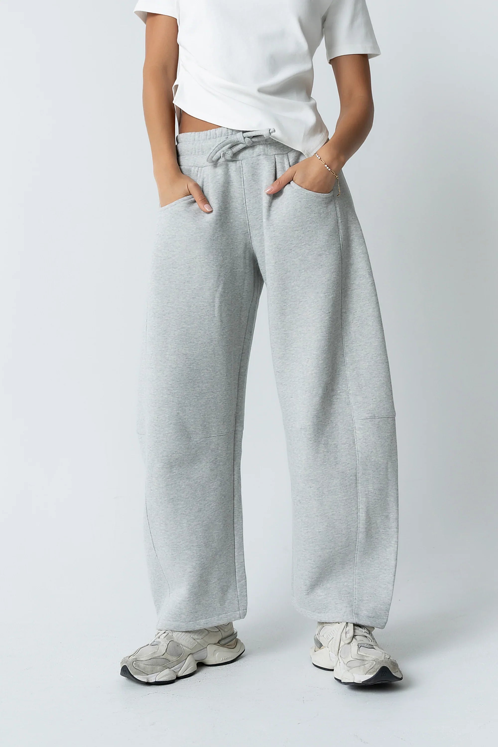 Maribel Barrel Sweatpants in Grey FINAL SALE