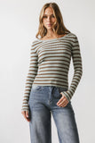 Petra Striped Sweater in Blue FINAL SALE