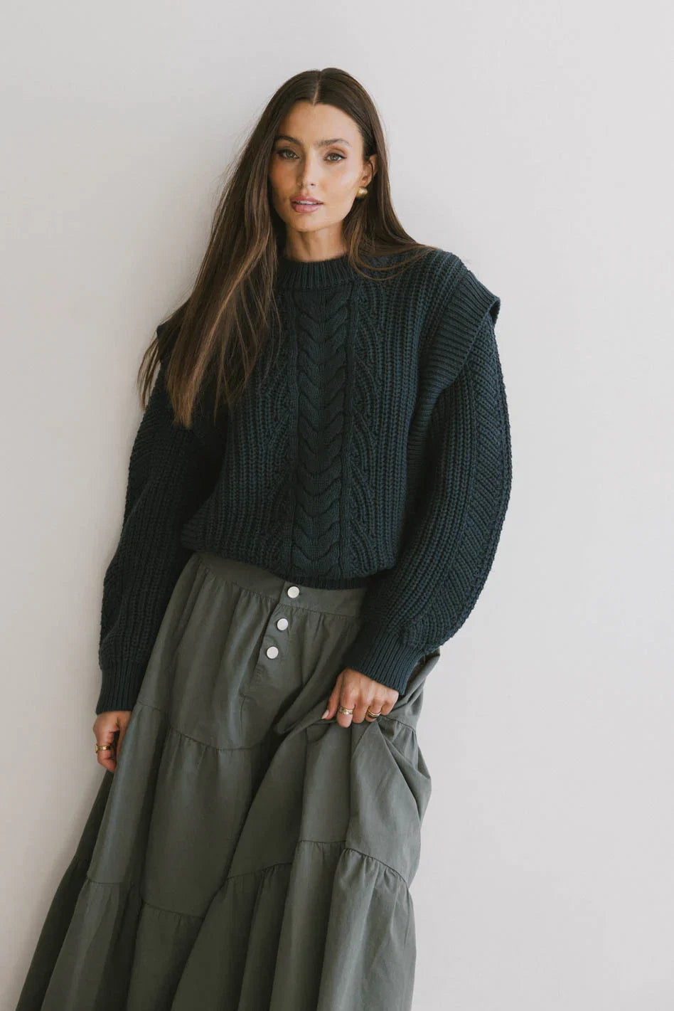 Dream Knit Sweater in Dark Teal FINAL SALE