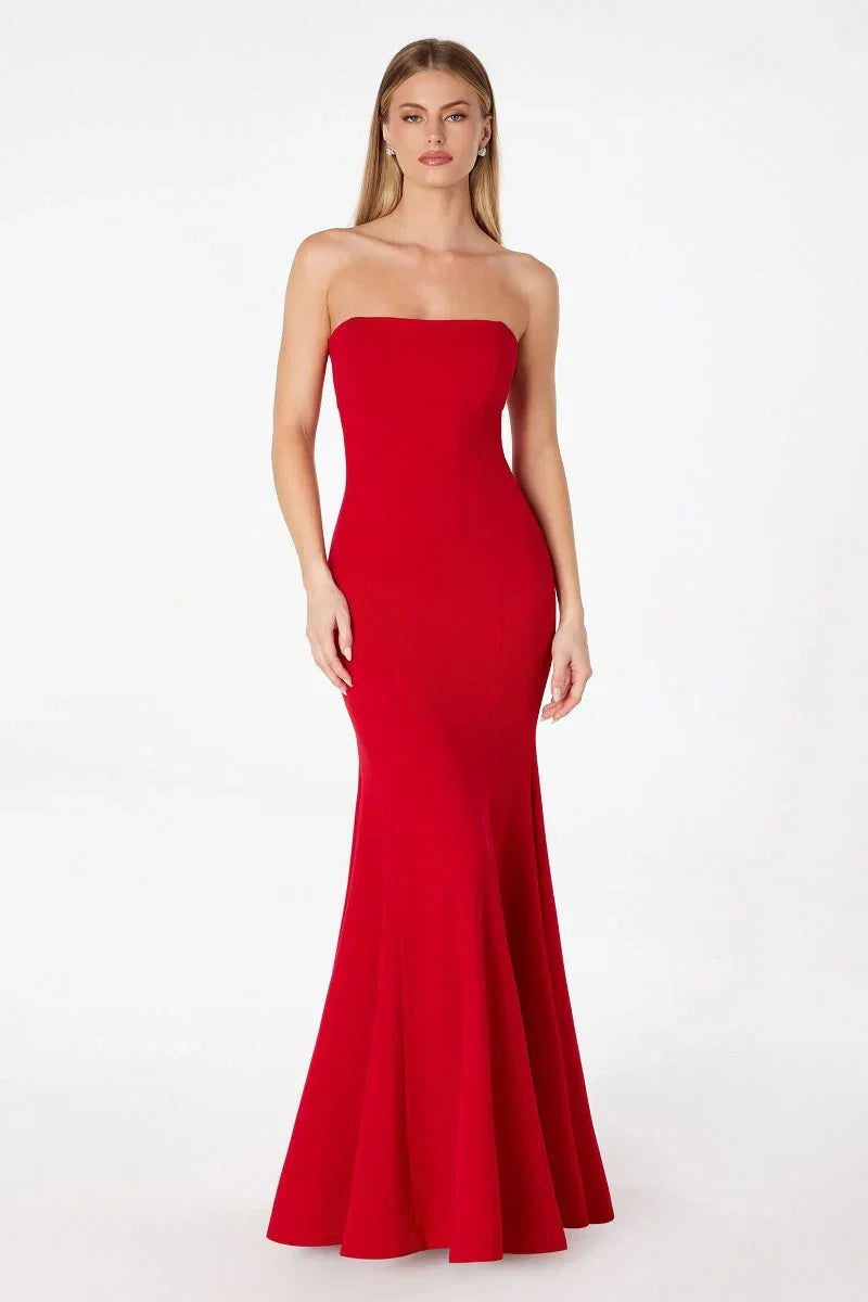 Poppy Maxi Dress Strapless Fitted Dress