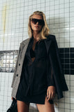 Liberty Sheer Button Up Blouse in Black FINAL SALE