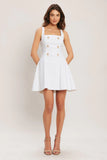 COASTAL CHIC WHITE MINI DRESS