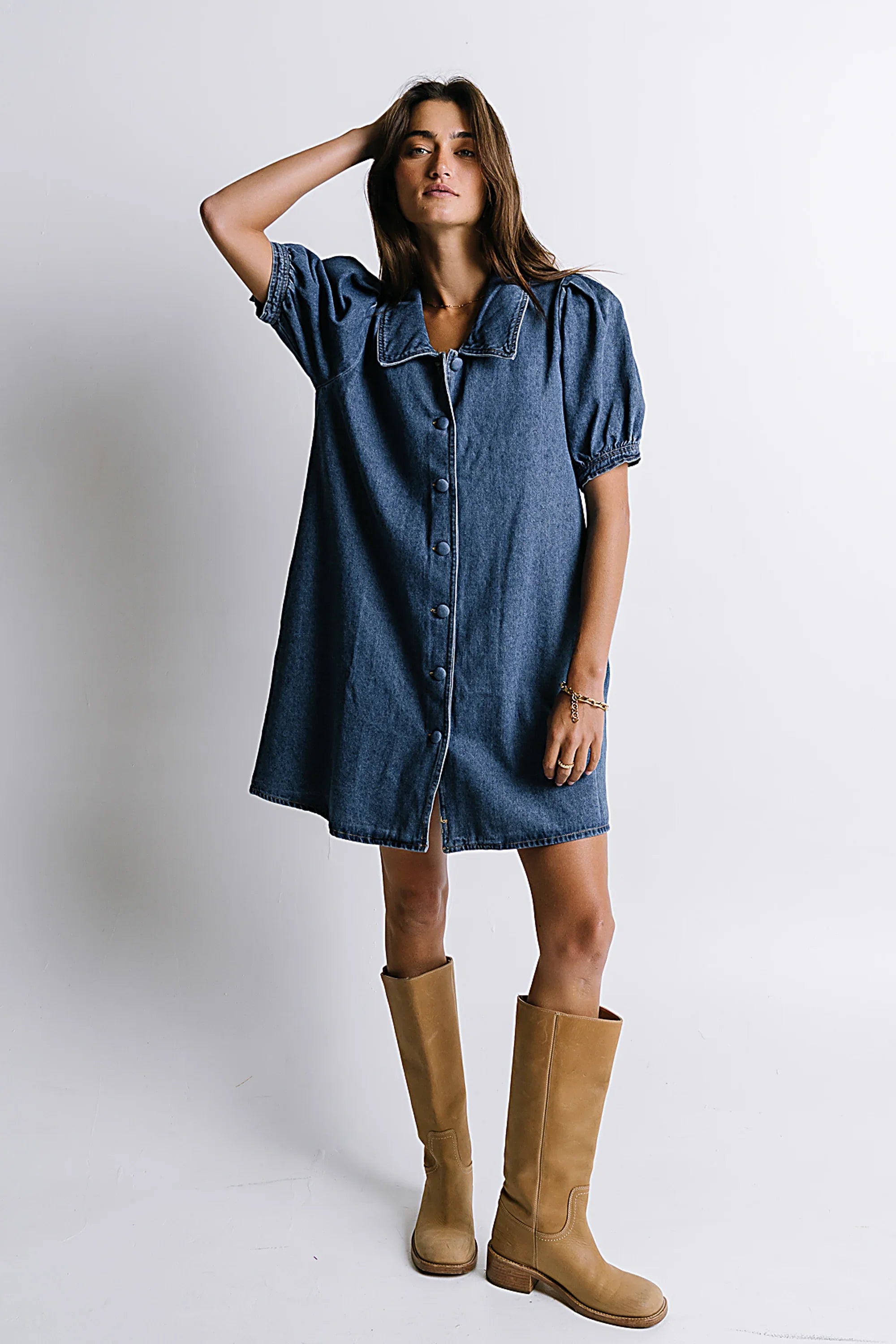 Lola Denim Baby Doll Dress FINAL SALE