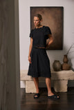 Molly Embroidered Top in Black