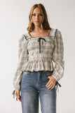 Vale Smocked Blouse in Black FINAL SALE