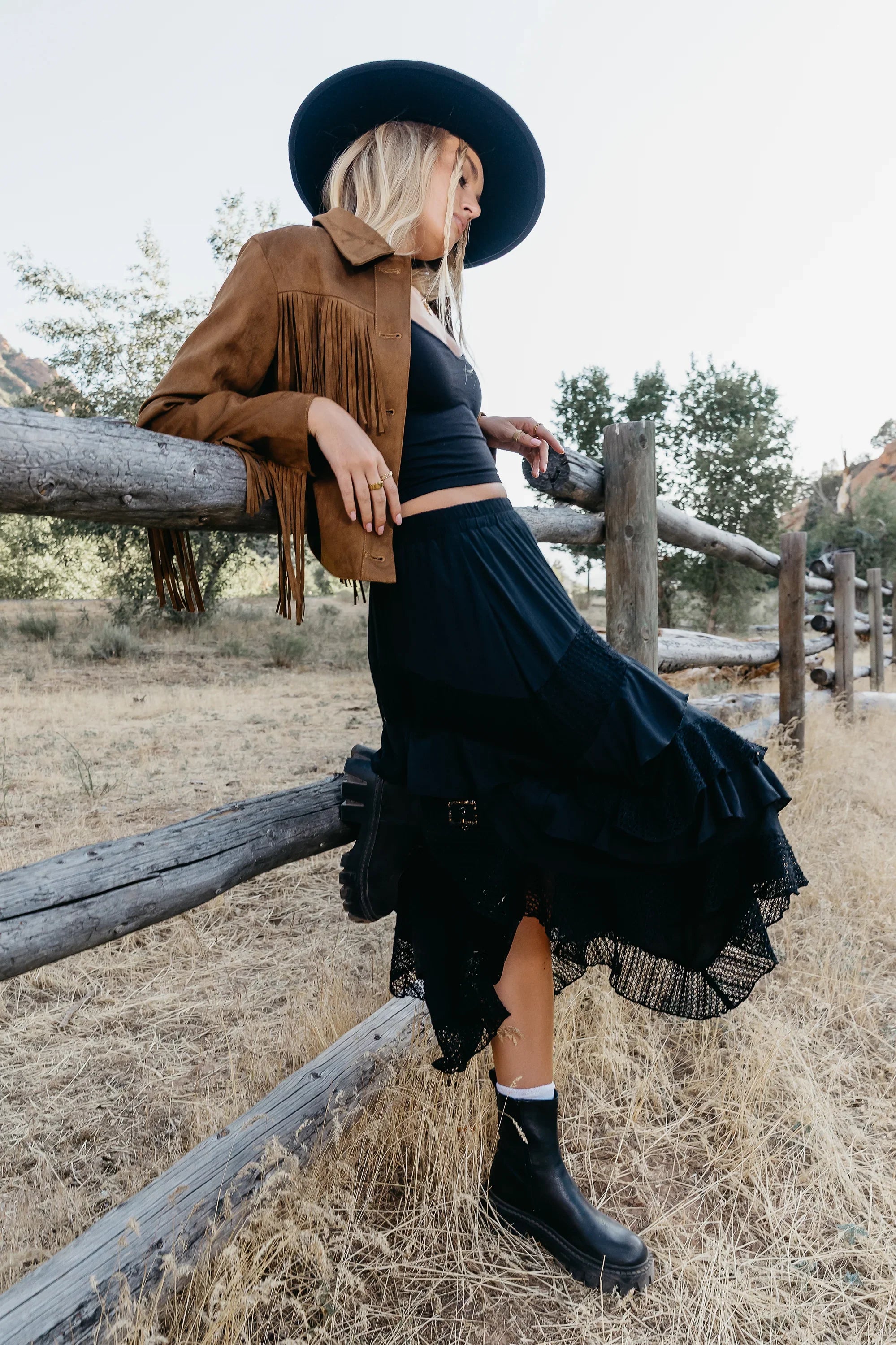 Megan Tiered Midi Skirt FINAL SALE