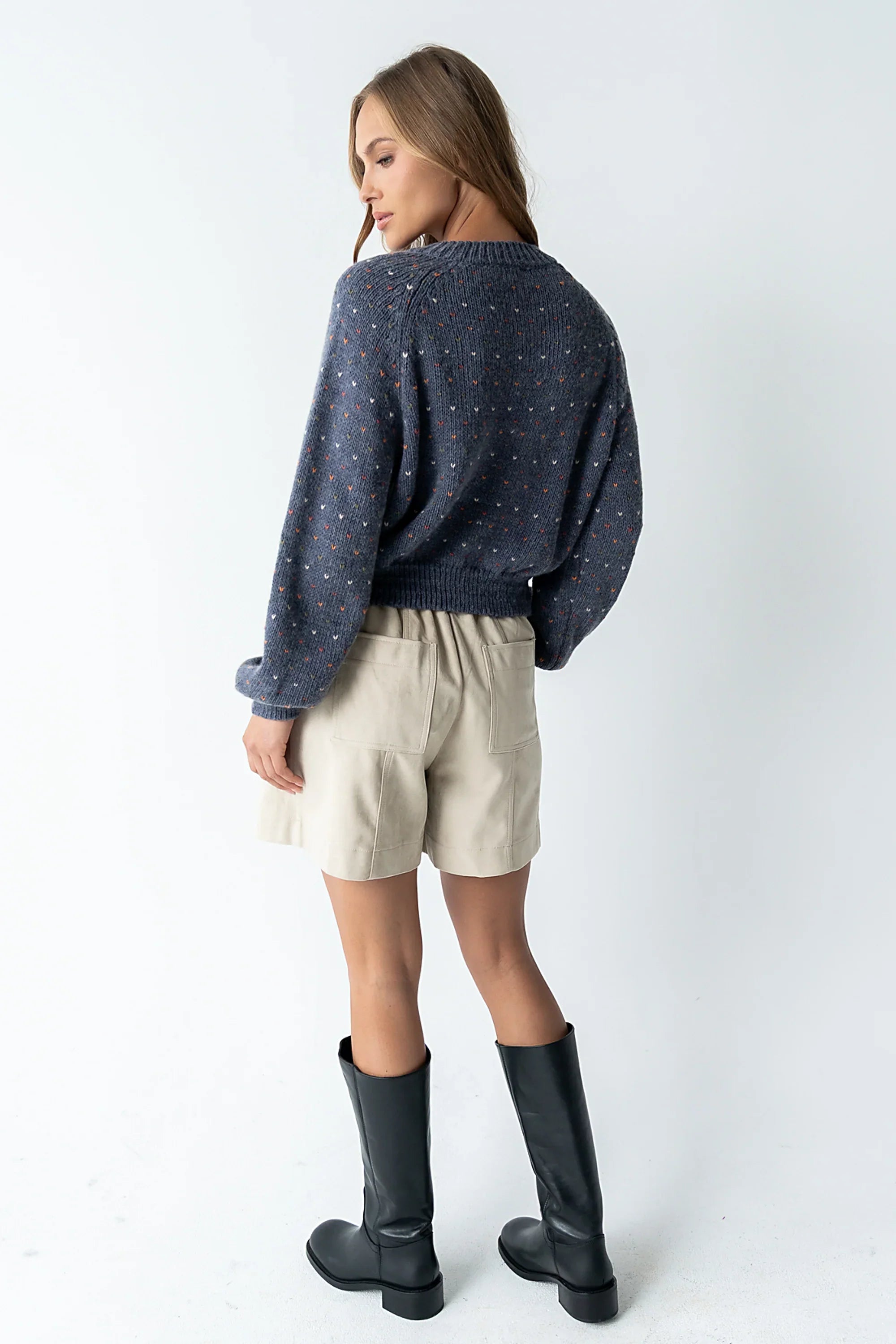 Sophie Knit Cardigan in Navy FINAL SALE