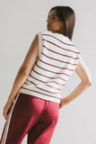 Ashen Sweater Vest in Burgundy FINAL SALE
