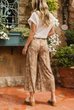 Tallulah Floral Pants in Mocha FINAL SALE